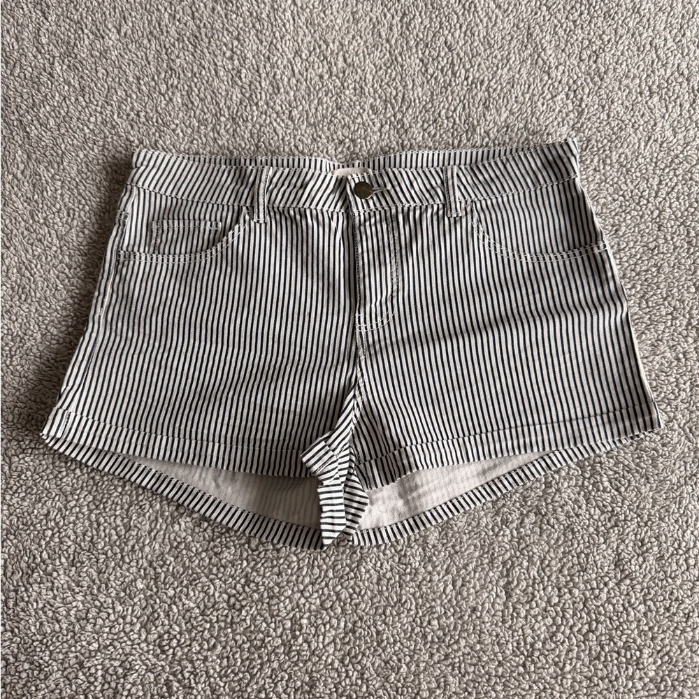 Striped sailor mini shorts